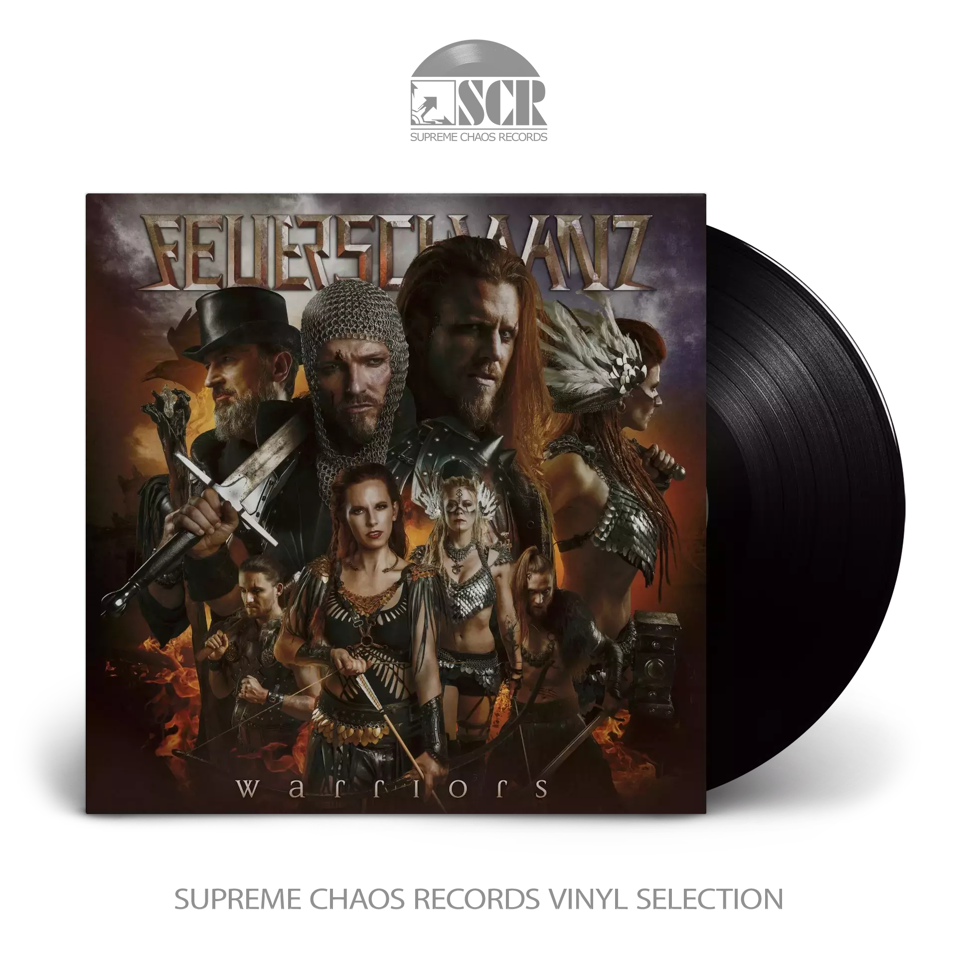 FEUERSCHWANZ · Warriors | BLACK LP (Medieval Rock Vinyl)