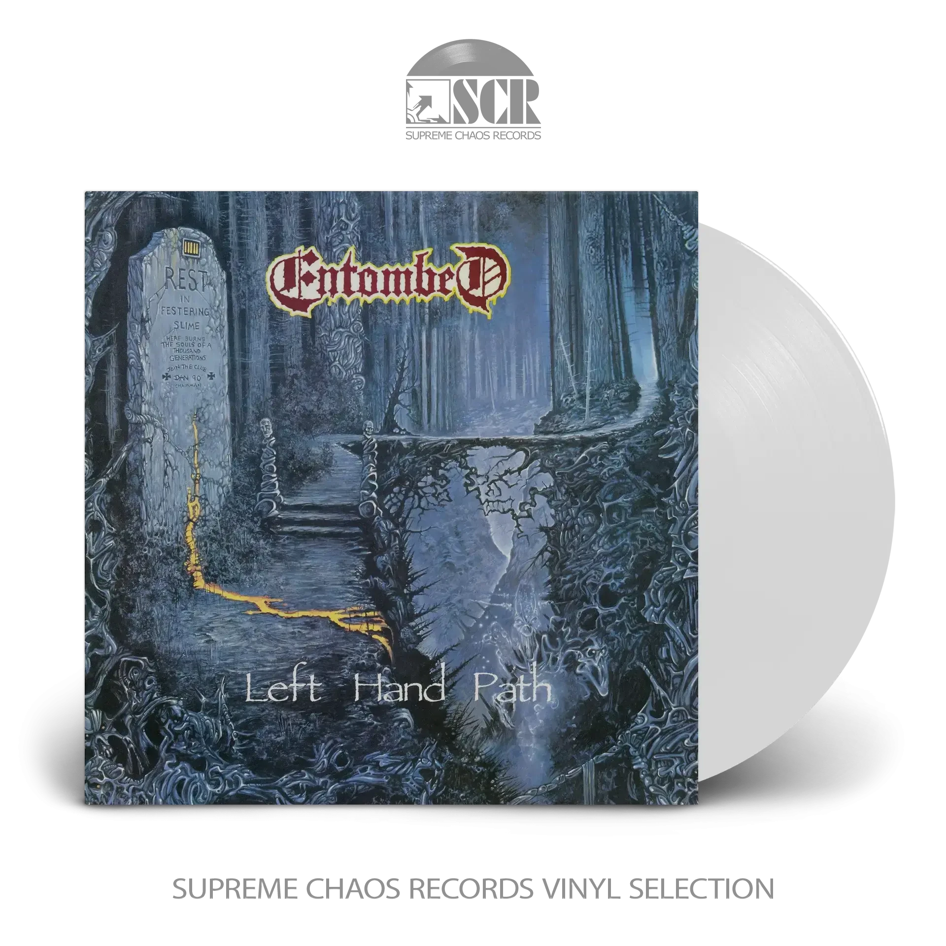 ENTOMBED · Left Hand Path | WHITE LP (Death Metal/Swedish Death Metal Vinyl)