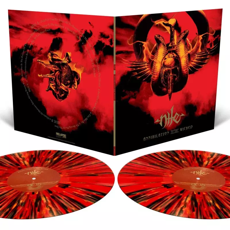 NILE - Annihilation Of The Wicked · RED/GOLD/BLACK/ORANGE SPLATTER 2LP (Death Metal Vinyl)