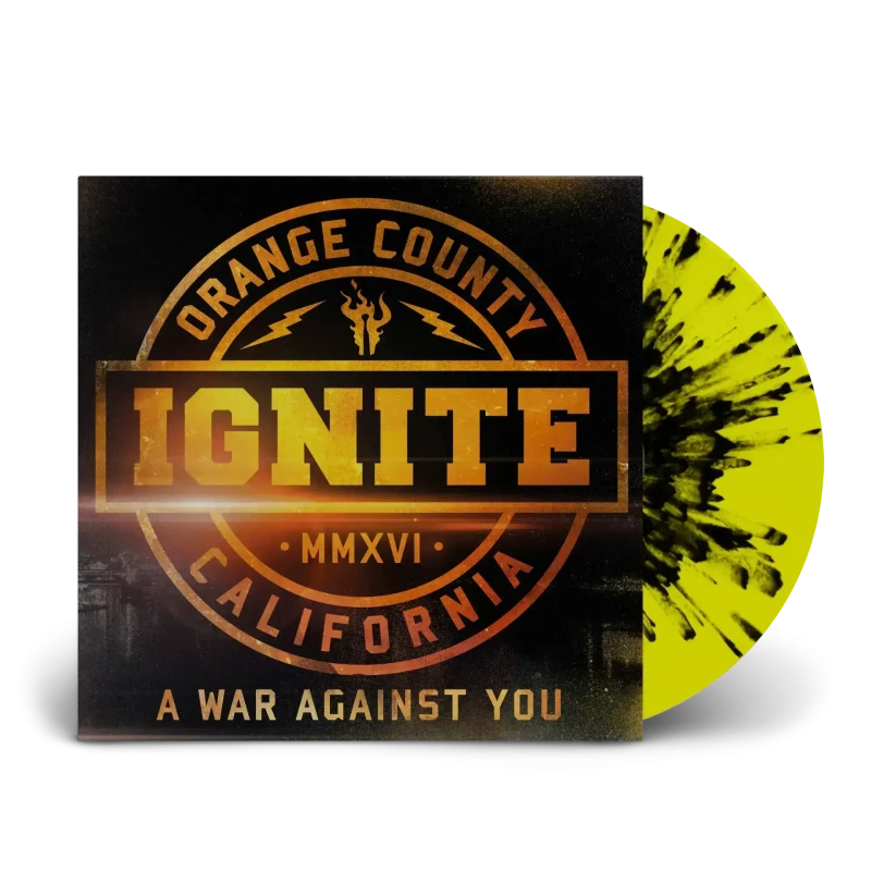 Ignite · A War Against You | Yellow Black Splatter LP
