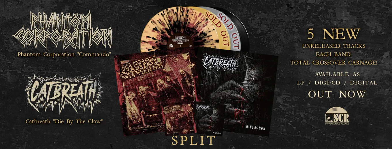 Phantom Corporation, Catbreath Split release on exclusive Vinyl and CD