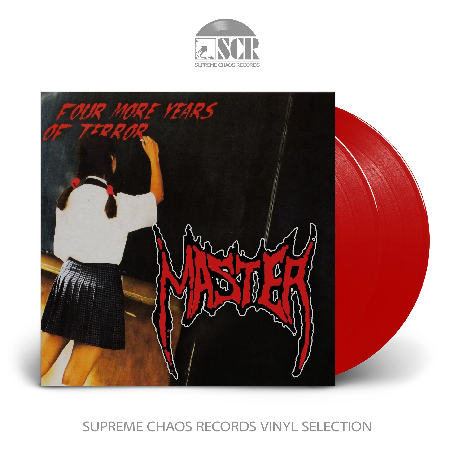 MASTER · Four More Years of Terror | RED 2LP (Death Metal Vinyl)