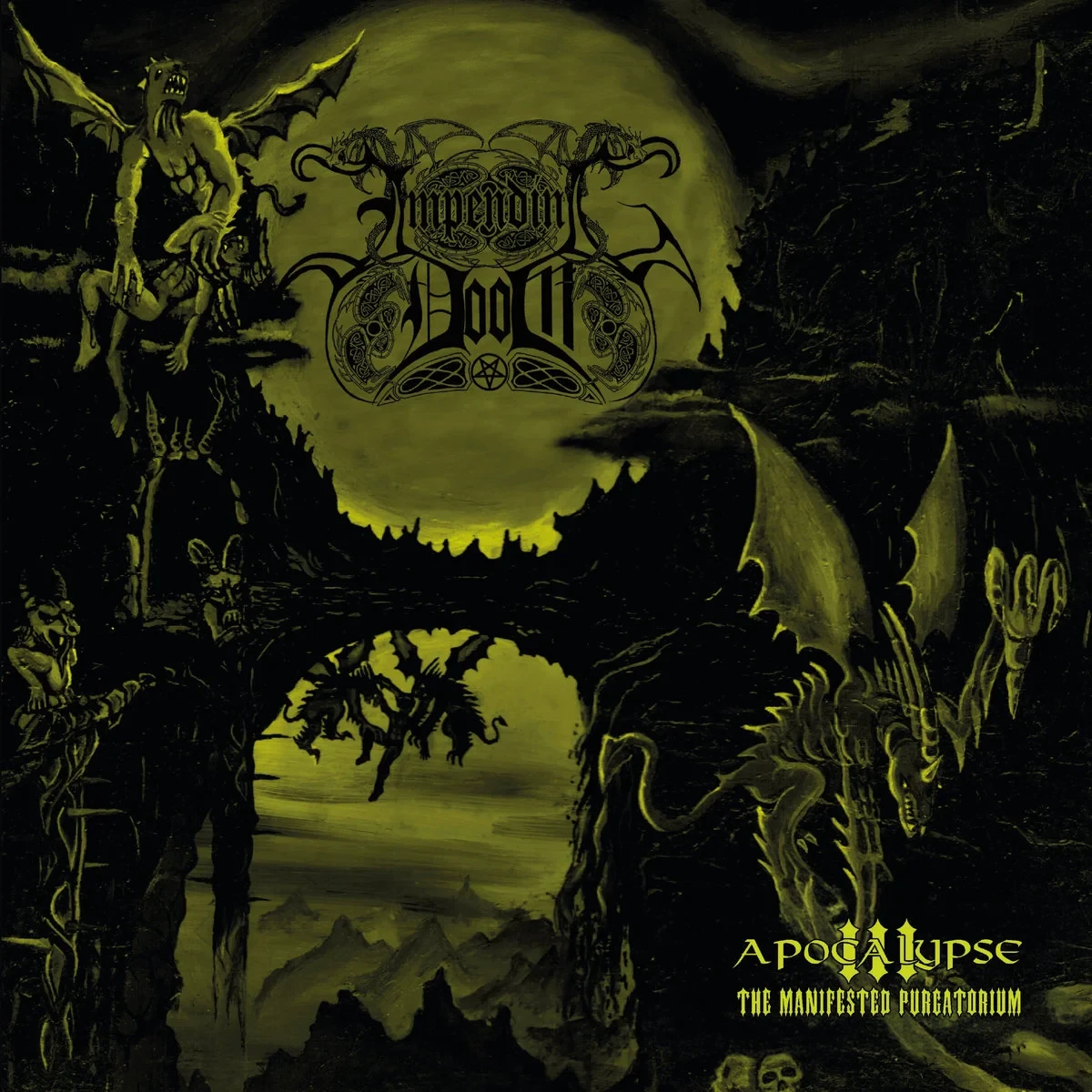 IMPENDING DOOM · Apocalypse III (The Manifested Purgatorium) | YELLOW/BLACK LP (Black Metal/Death Metal/Thrash Metal Vinyl) · Picture 1