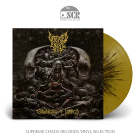 DEFEATED SANITY · Chronicles Of Lunacy | GOLD SPLATTER LP (Brutal Death Metal/Technical Death Metal Vinyl)