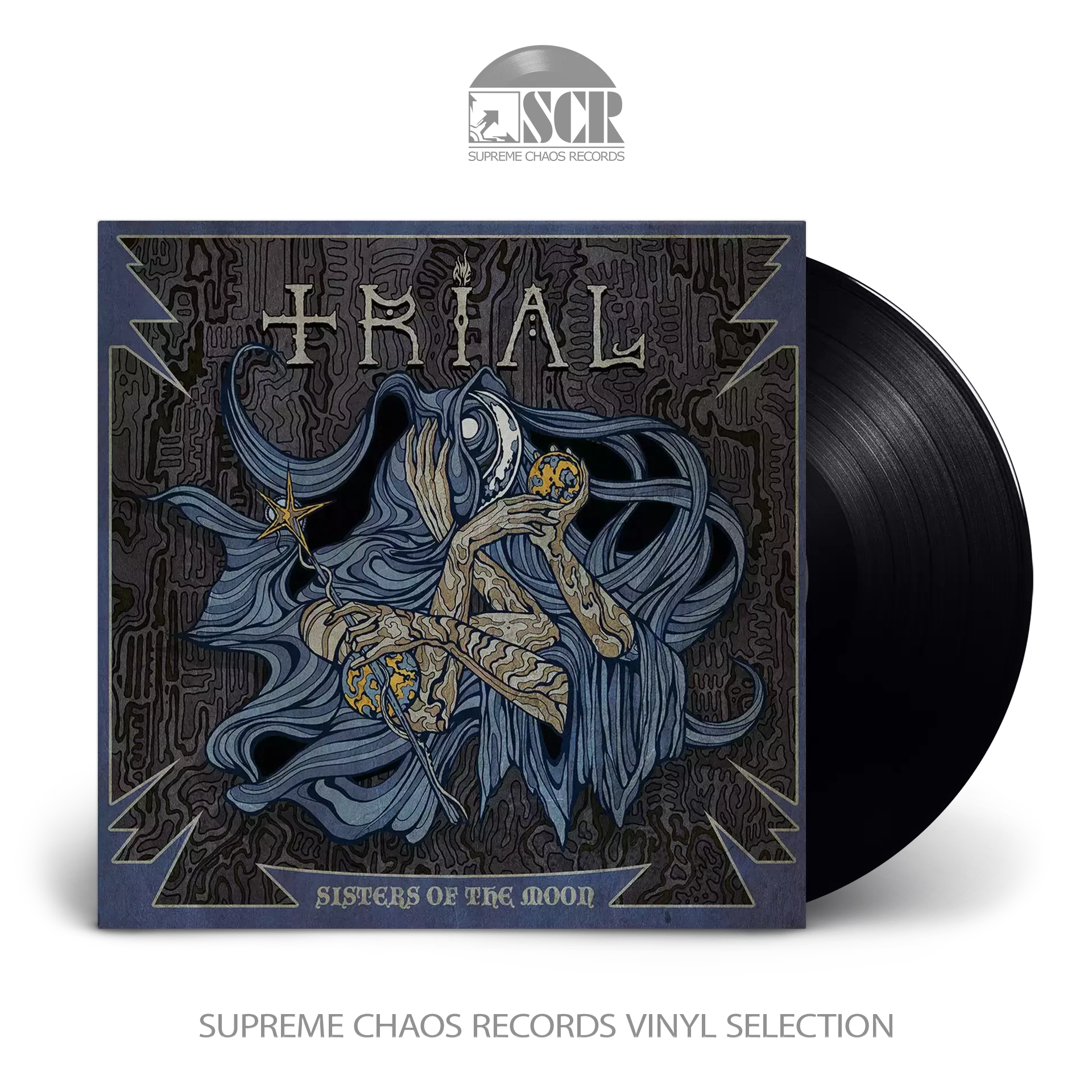 TRIAL · Sisters Of The Moon | BLACK 7" EP (Heavy Metal Vinyl)