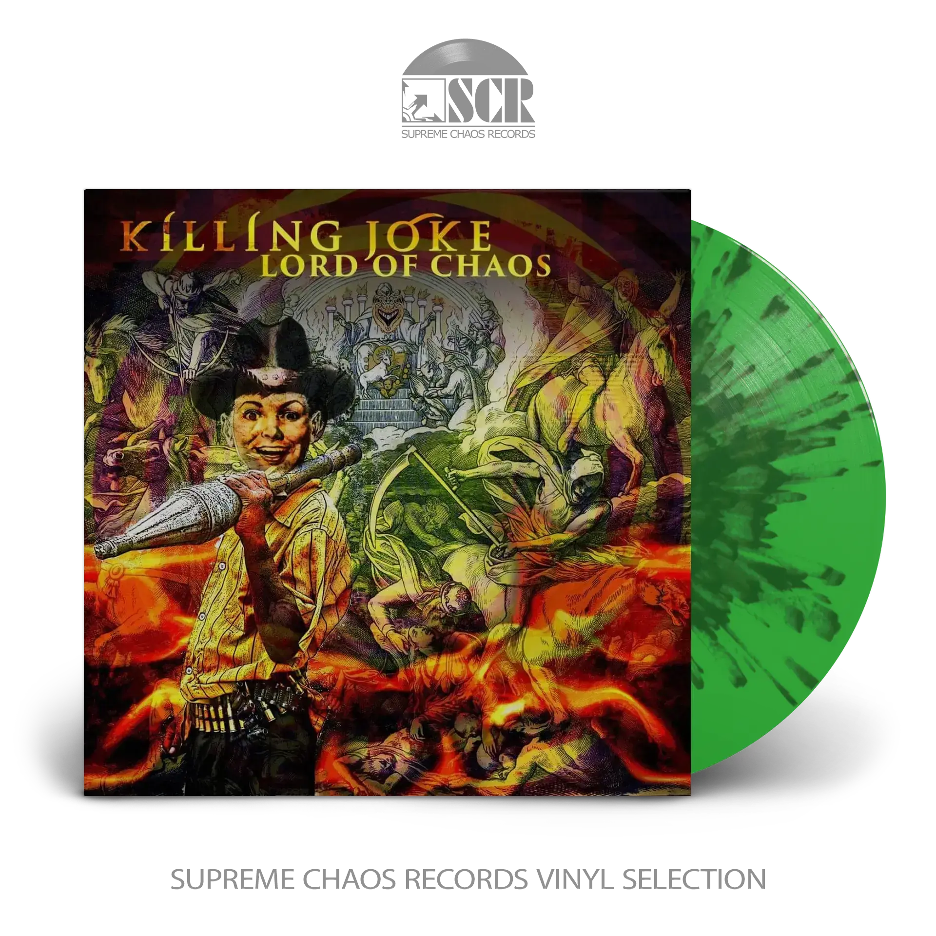 KILLING JOKE · Lord Of Chaos | GREEN/BLACK SPLATTER LP (Industrial Rock Vinyl)