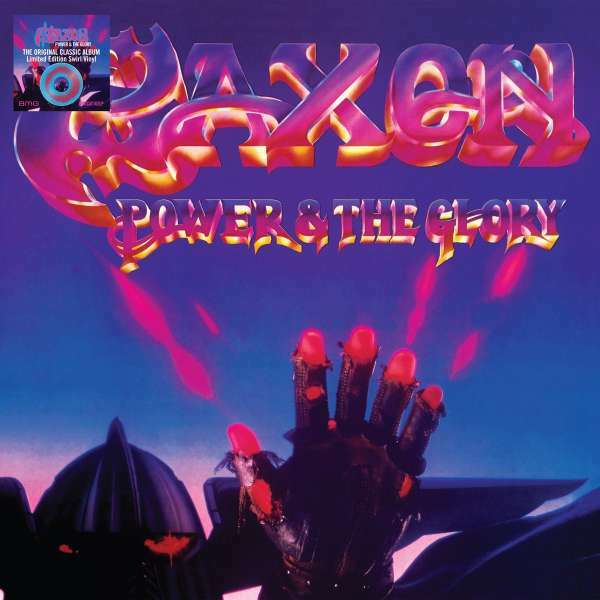 SAXON · Power & The Glory | BLUE/PURPLE SWIRL LP (Heavy Metal Vinyl)