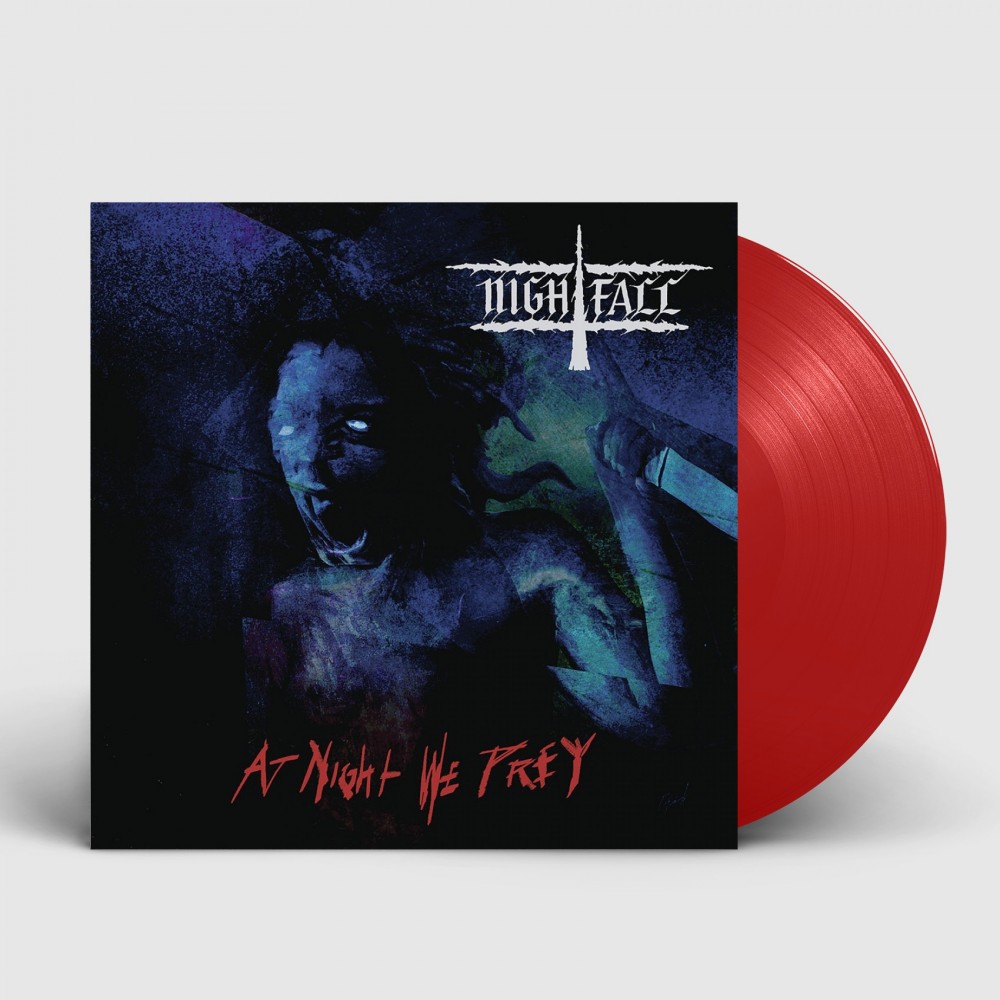 NIGHTFALL · At Night We Prey | RED LP (Death Metal Vinyl)