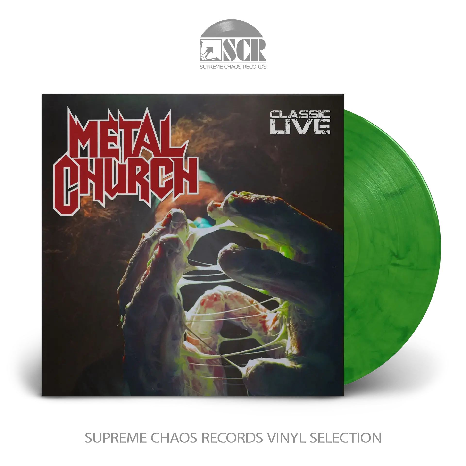 METAL CHURCH · Classic Live | GREEN MARBLED LP (Heavy Metal Vinyl)