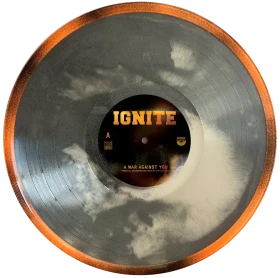 IGNITE · A War Against You | SILVER DUST FILLED LP (Hardcore Vinyl) · Picture 2