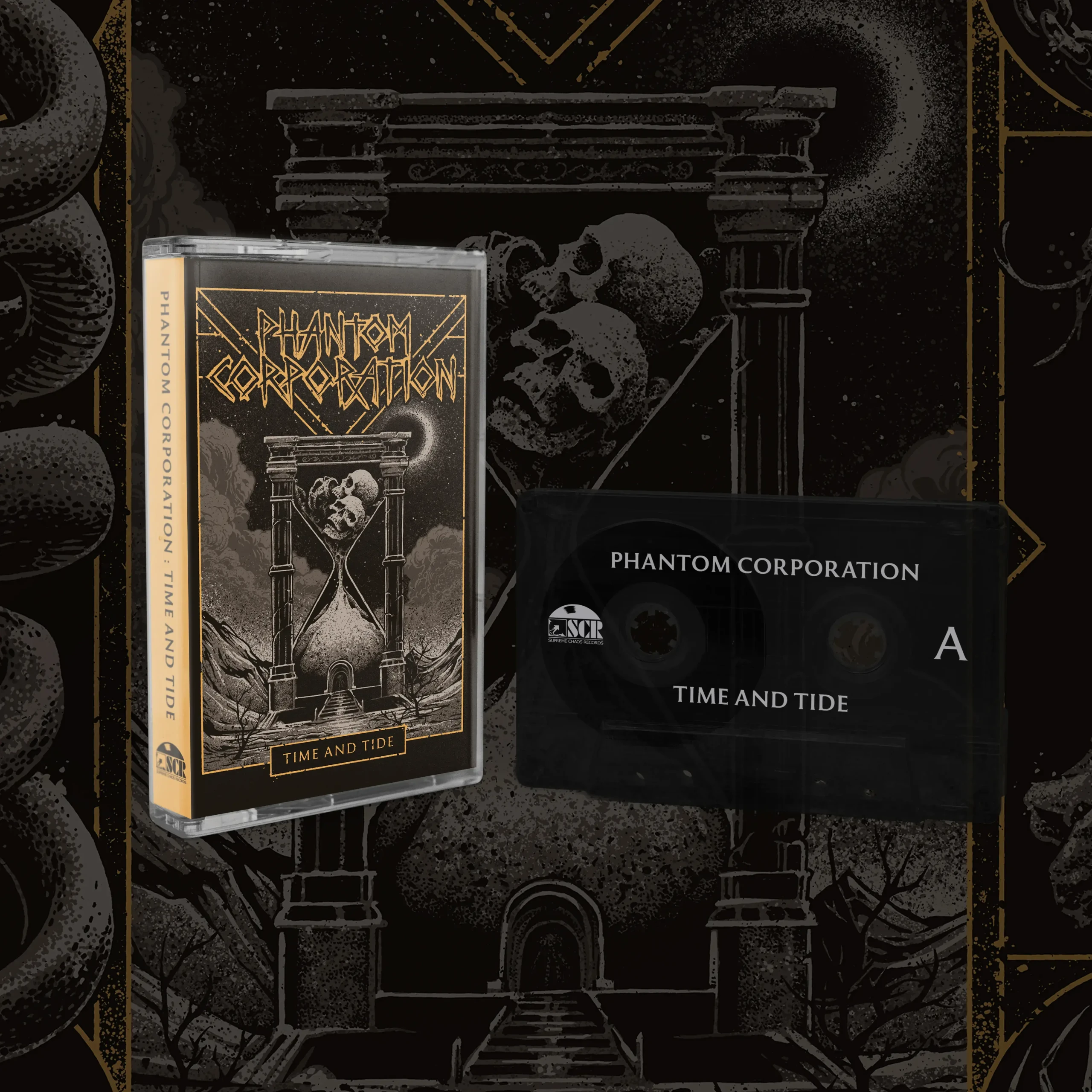 PHANTOM CORPORATION - Time And Tide · BLACK TRANSPARENT TAPE (Thrash Metal/D-Beat/Death Metal Vinyl) · Picture 2
