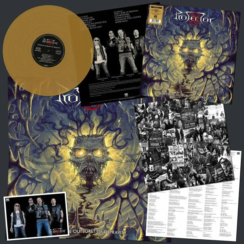 PROTECTOR · Excessive Outburst of Depravity | BEER LP (Thrash Metal Vinyl)