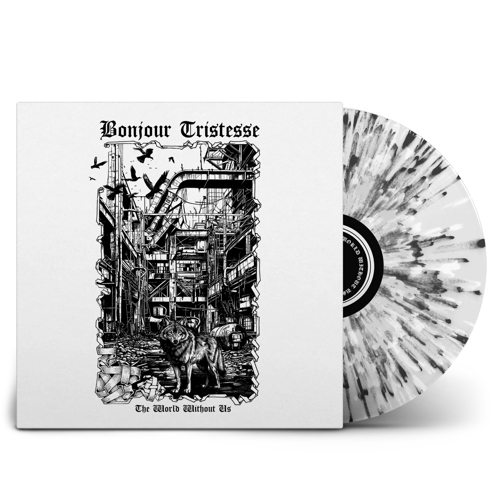 BONJOUR TRISTESSE · The World Without Us | LP WOODEN BOX (Black Metal Vinyl) · Picture 2