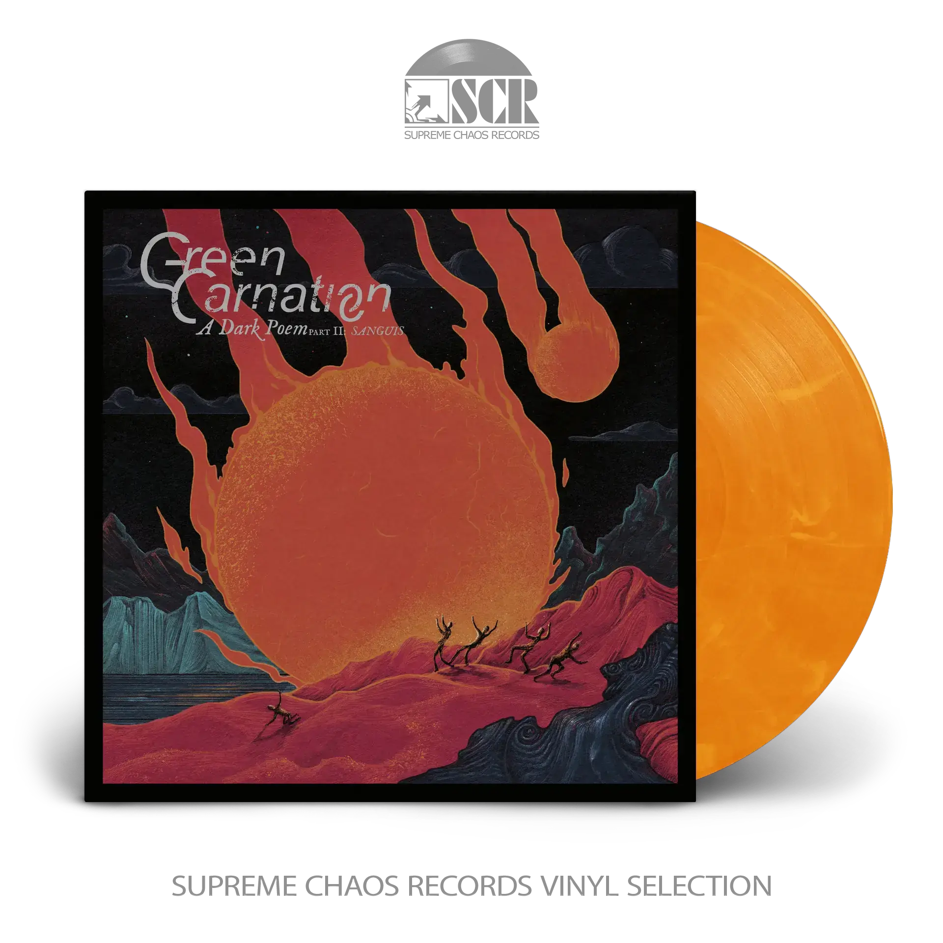GREEN CARNATION · A Dark Poem, Part II: Sanguis | YELLOW/RED MARBLED LP (Progressive Metal Vinyl)