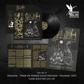 HELHEIM · Niðr Ok Norðr Liggr Helvegr / Helheim | BLACK 2LP (Black Metal/Viking Metal Vinyl) · Picture 2