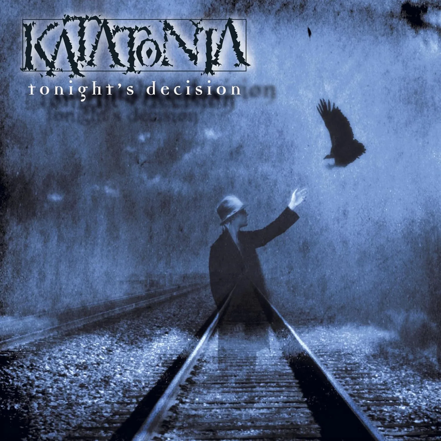 KATATONIA · Tonight's Decision (25th Anniversary) | TRANSPARENT BLUE/WHITE/BLACK MARBLED LP (Dark Metal/Death Metal Vinyl) · Picture 1