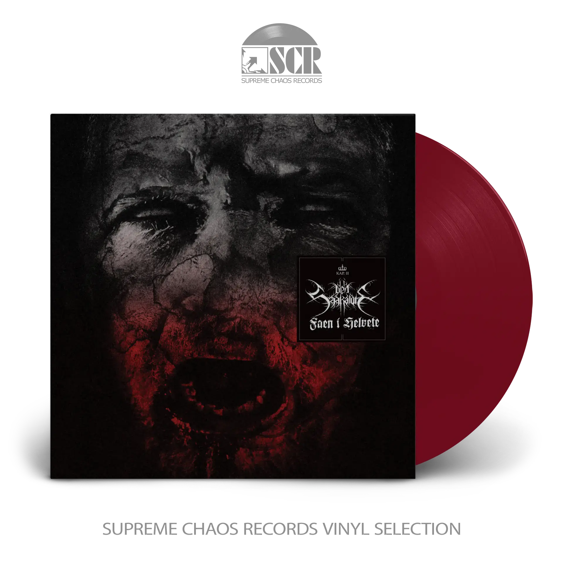 DEN SAAKALDTE · Kapitel II: Faen I Helvete | RED LP (Black Metal Vinyl)