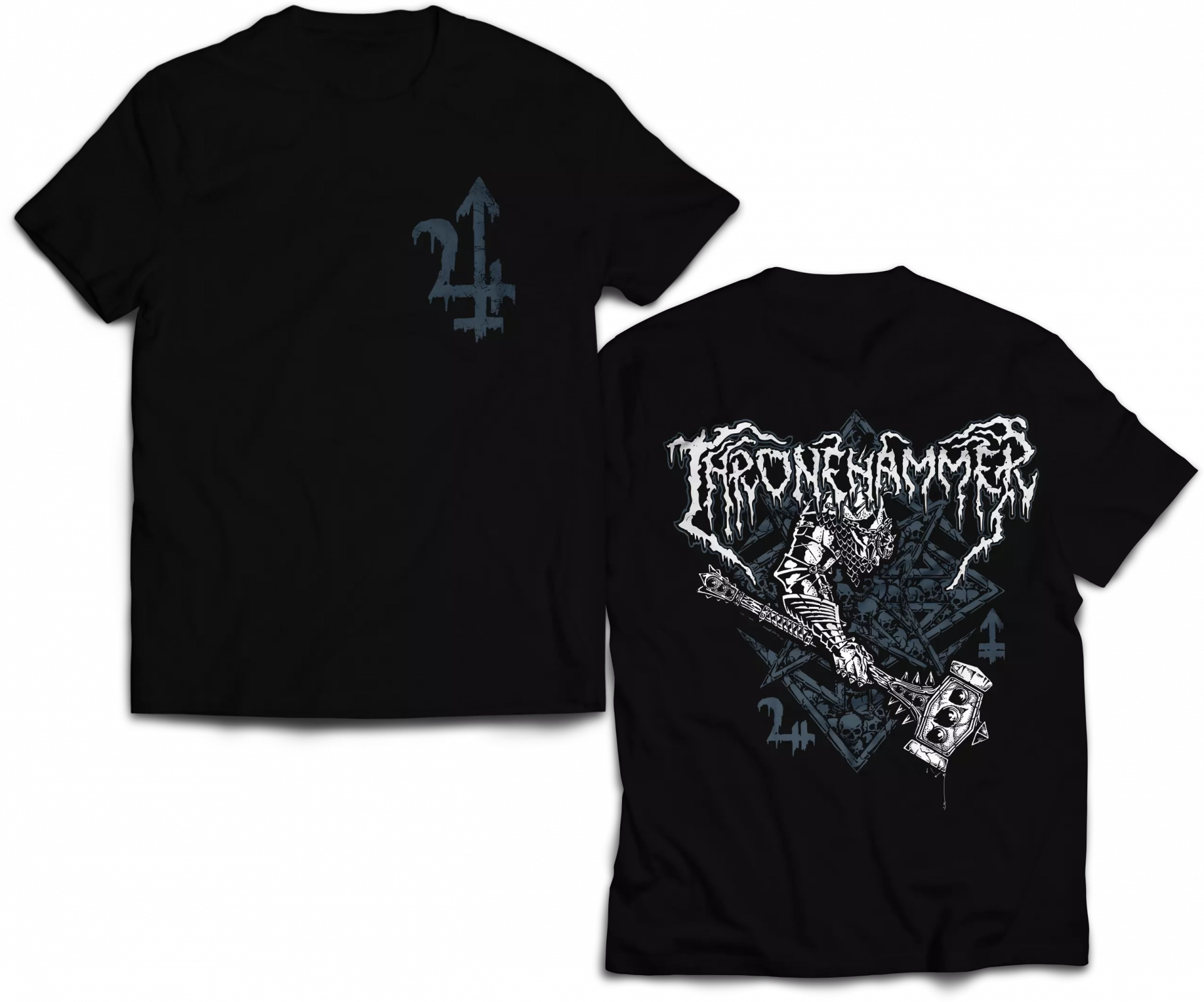 THRONEHAMMER - Hammer & Sigil · T-SHIRT (Doom Metal/Epic Metal/Death Metal Clothes)