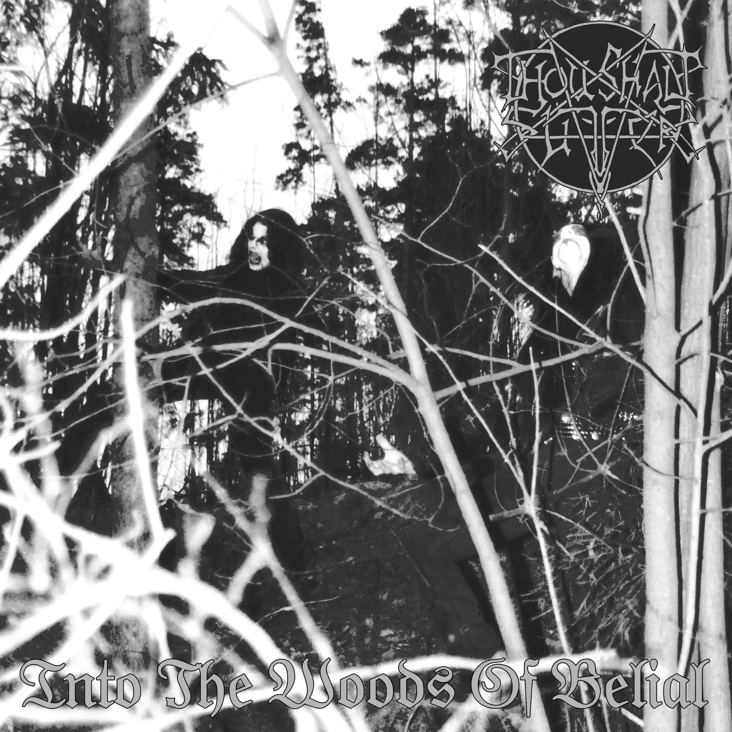 THOU SHALT SUFFER · Into The Woods Of Belial | WHITE/BLACK MARBLED 3LP (Death Metal Vinyl) · Picture 1