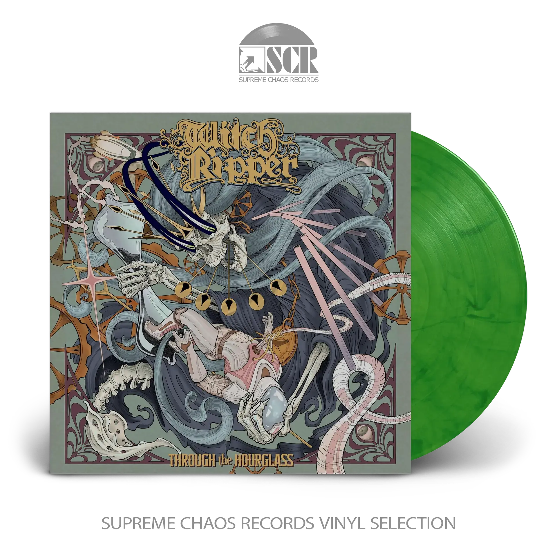 WITCH RIPPER - Through The Hourglass [GREEN/BLACK GALAXY LP] (Progressive Metal/Sludge Metal Vinyl)