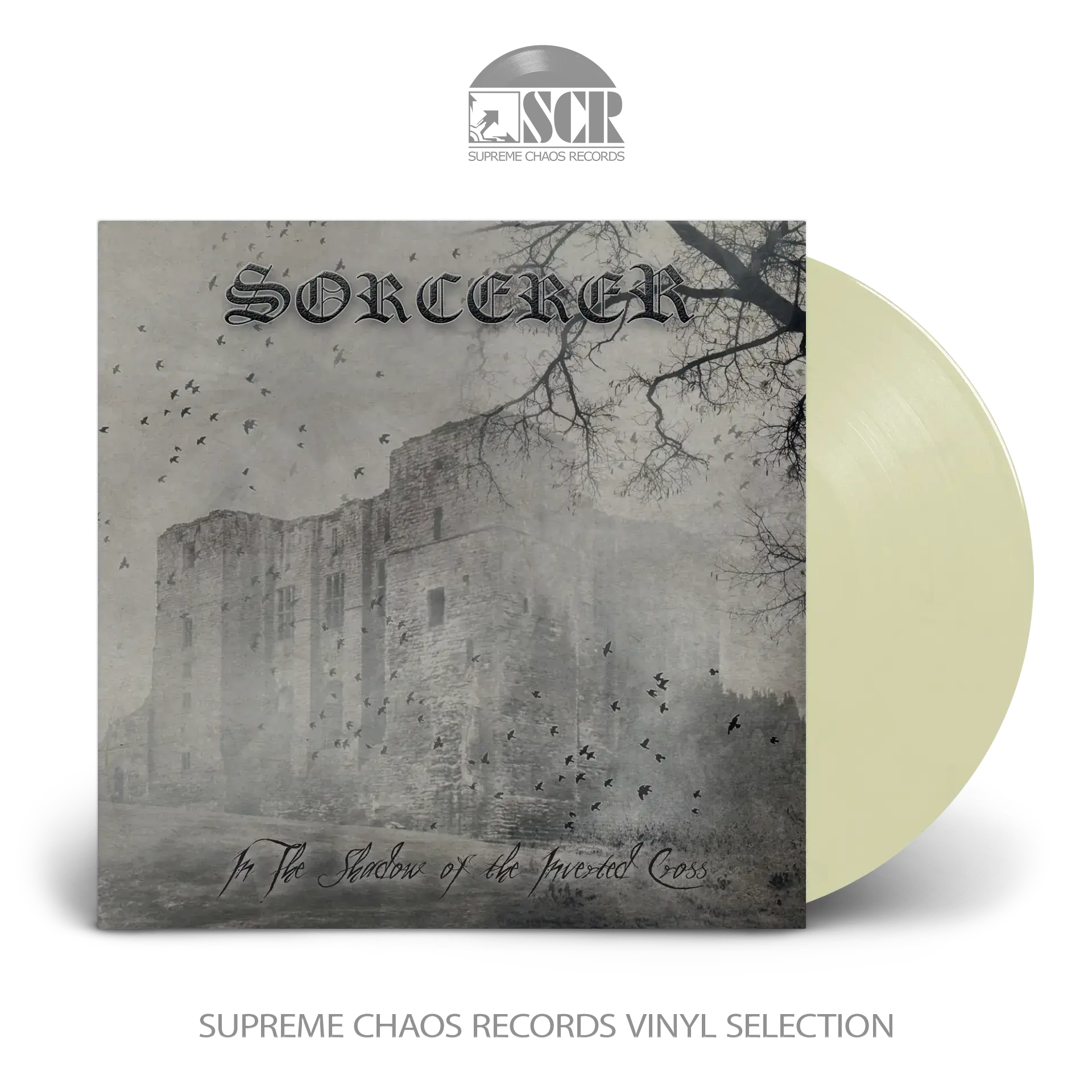 SORCERER - In The Shadow Of The Inverted Cross · BEIGE 2LP (Doom Metal Vinyl)