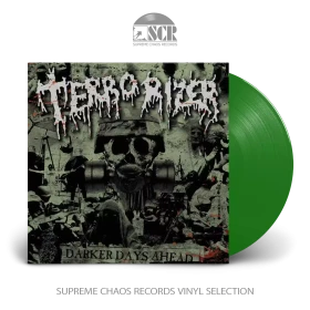 TERRORIZER · Darker Days Ahead | GREEN LP (Grindcore/Death Metal Vinyl)