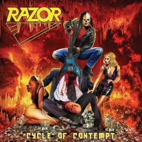 RAZOR · Cycle Of Contempt | NEON YELLOW LP (Thrash Metal Vinyl) · Picture 1