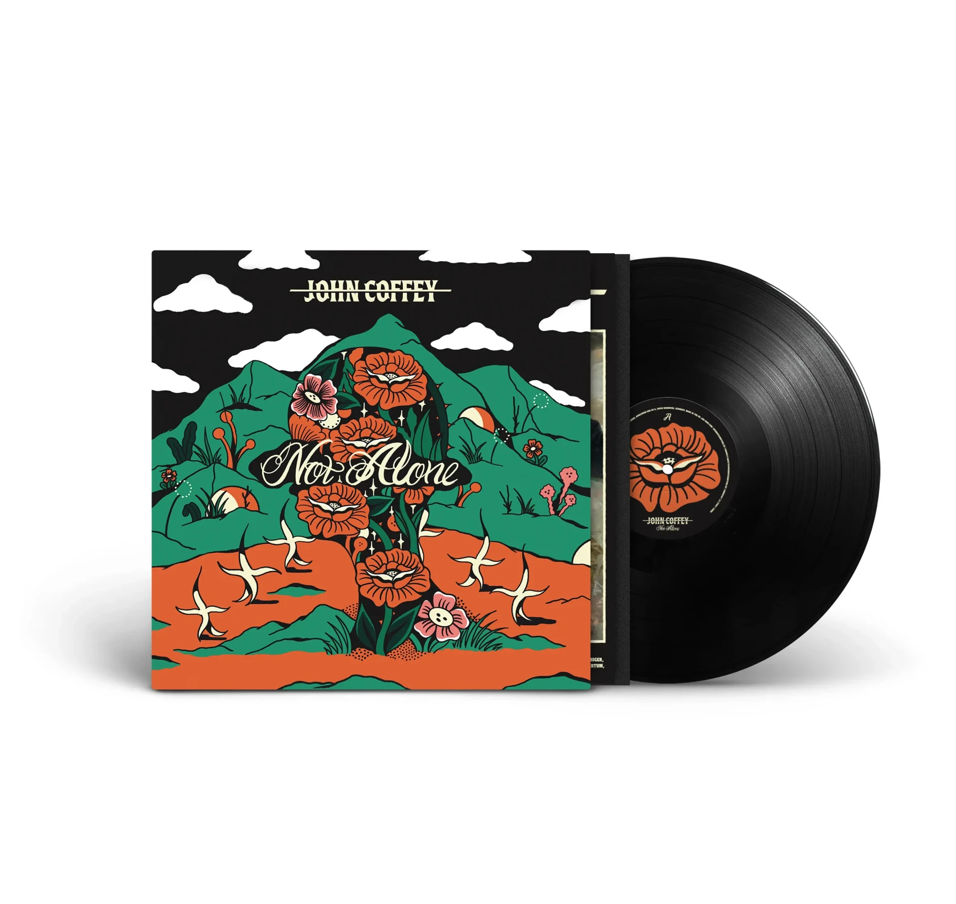 JOHN COFFEY · Not Alone | BLACK LP (Hardcore Vinyl) · Picture 2
