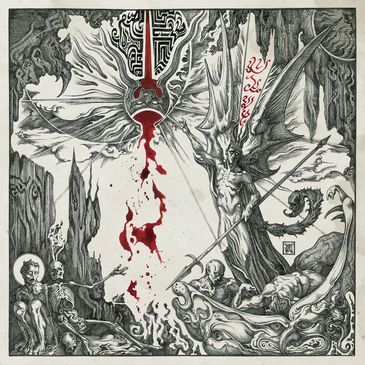 ENTHRONED · Ashspawn | RED LP (Black Metal Vinyl) · Picture 1