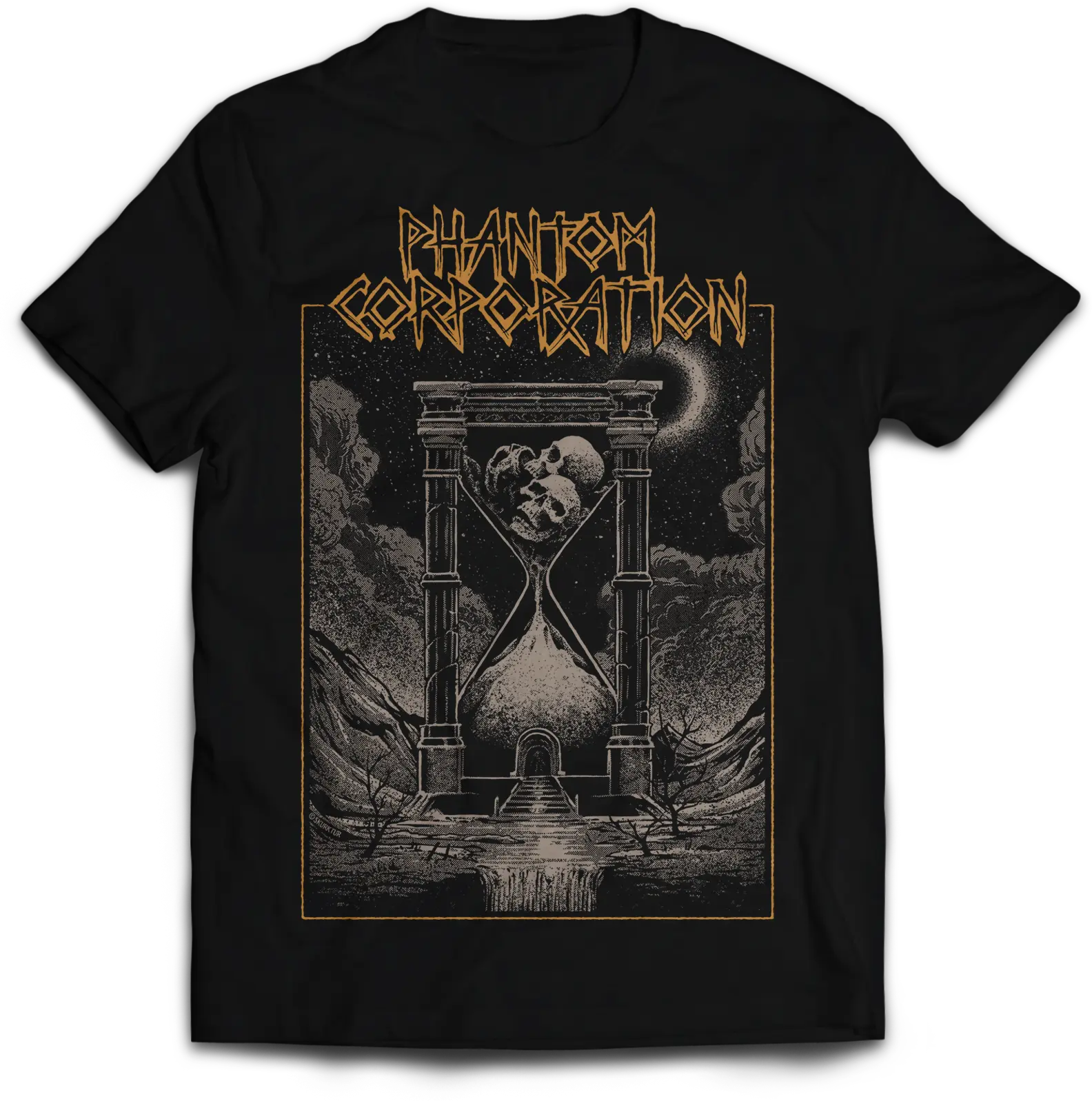 PHANTOM CORPORATION · Time And Tide Cover | T-SHIRT (Thrash Metal/D-Beat/Death Metal Clothes) · Picture 2