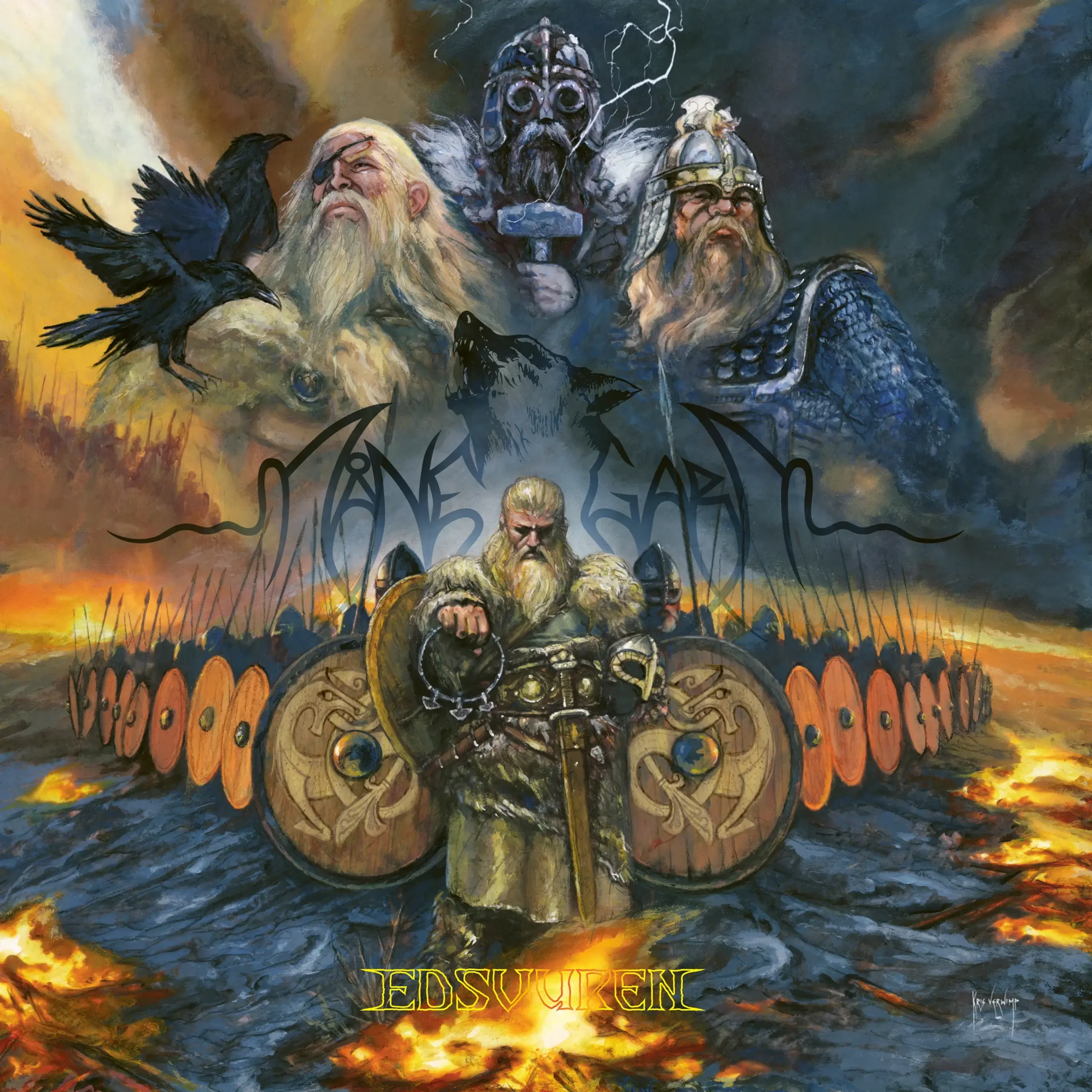 MANEGARM - Edsvuren · BLACK LP (Black Metal/Viking Metal Vinyl) · Picture 1