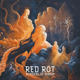 RED ROT · Borders Of Mania | ORANGE/BLACK MARBLED LP (Death Metal Vinyl) · Picture 1
