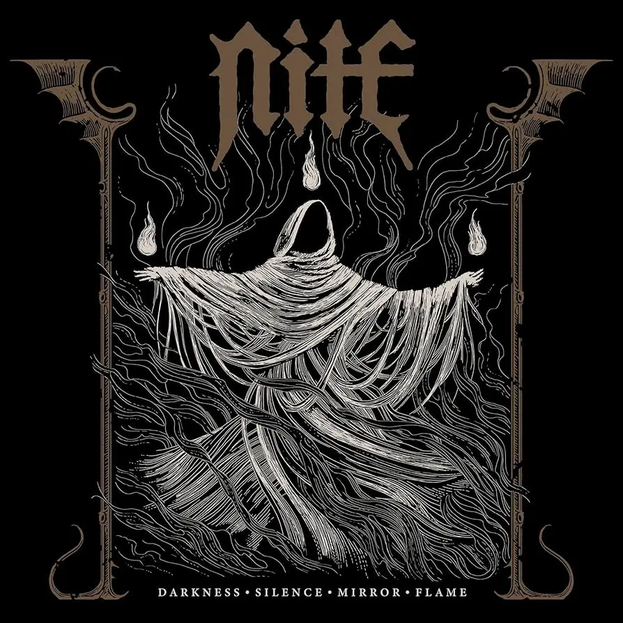 NITE · Darkness Silence Mirror Flame | BLACK LP (Blackened Heavy Metal Vinyl) · Picture 1