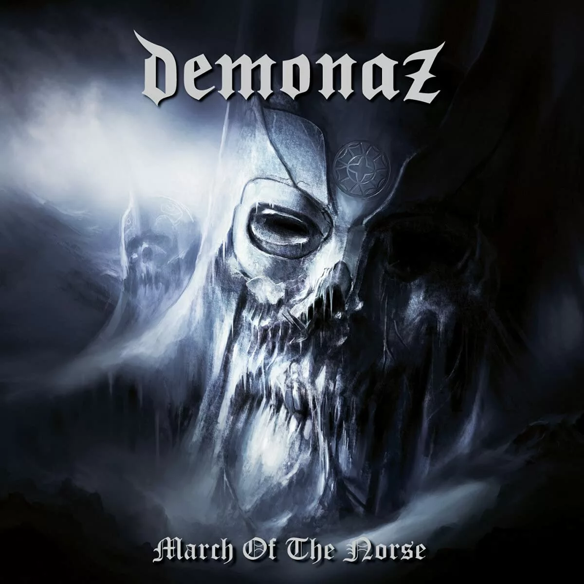DEMONAZ · March Of The Norse | WHITE LP (Black Metal Vinyl) · Picture 1