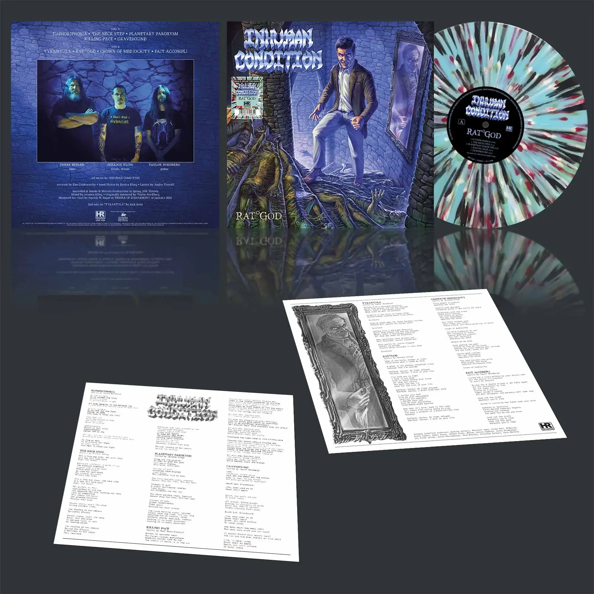 INHUMAN CONDITION · Rat God | MULTI-SPLATTER LP (Death Metal/Thrash Metal Vinyl)