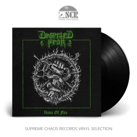 DESERTED FEAR · Veins Of Fire | BLACK LP (Death Metal Vinyl)