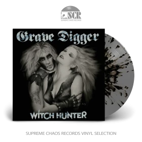 GRAVE DIGGER · Witch Hunter | GREY/BLACK SPLATTER LP (Heavy Metal Vinyl)