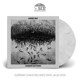 HARMS WAY · Common Suffering | WHITE/BLACK MARBLED LP (Hardcore Punk Vinyl)