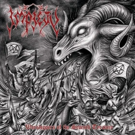 IMPIETY · Worshippers Of The Seventh Tyranny | MULTI COLOR SPLATTER LP (Black Metal/Thrash Metal Vinyl) · Picture 1