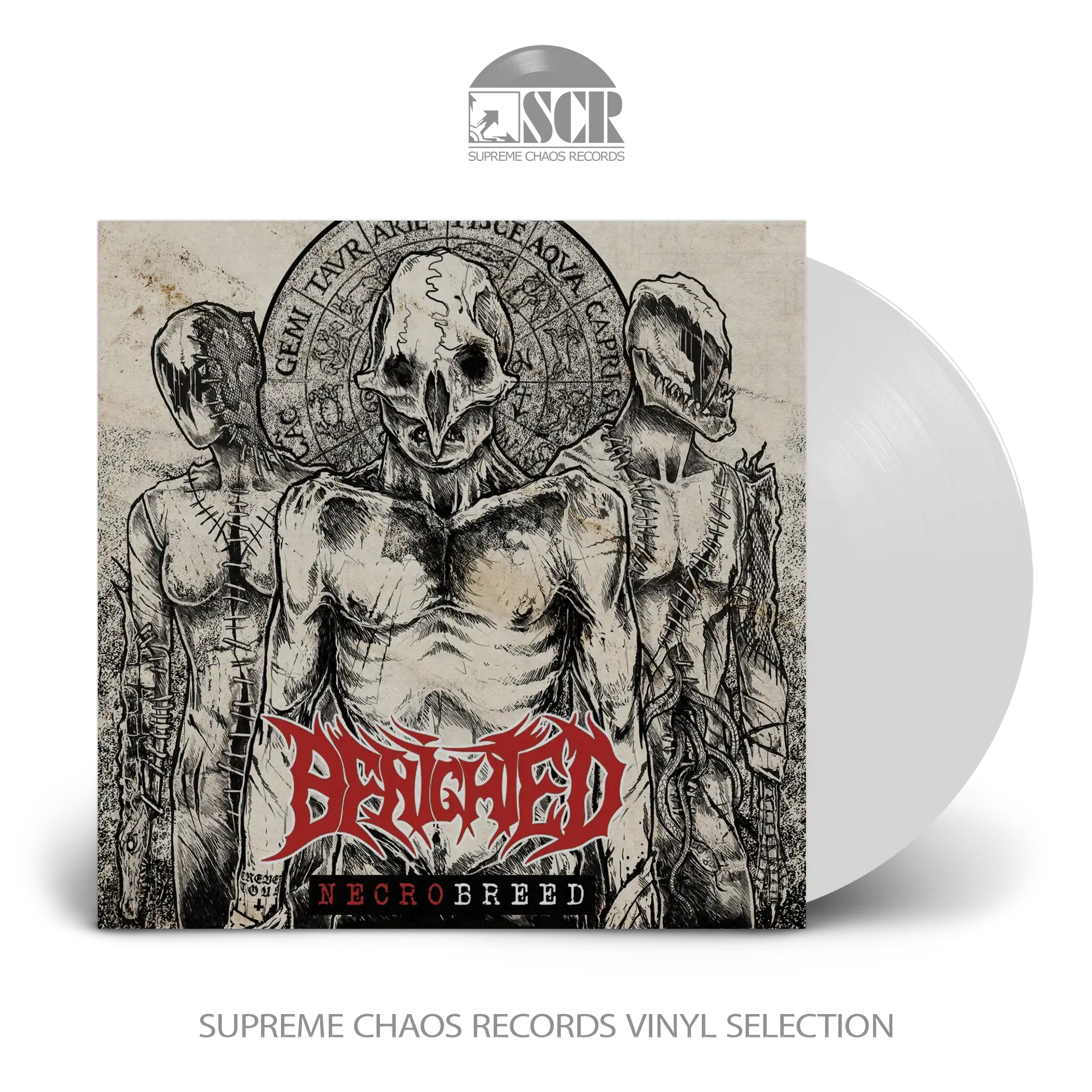 BENIGHTED · Necrobreed | WHITE LP (Death Metal Vinyl)