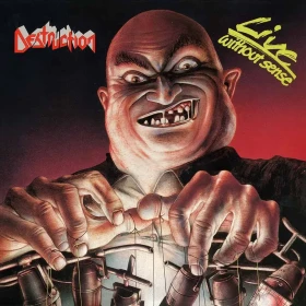 DESTRUCTION · Live Without Sense | RED/GREY BI-COLOR LP+7" (Thrash Metal Vinyl) · Picture 1
