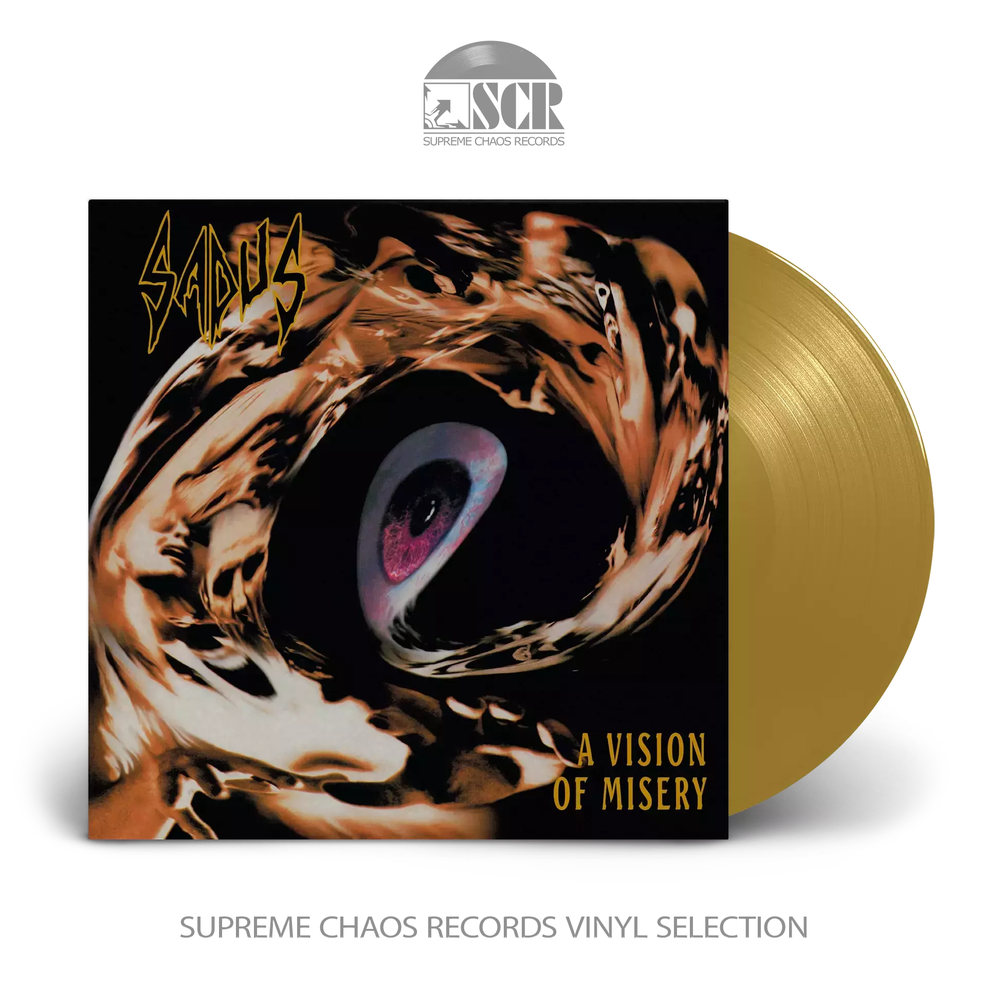 SADUS · A Vision Of Misery | GOLD LP (Thrash Metal Vinyl)