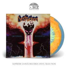 DESTRUCTION · Infernal Overkill | ORANGE/BLUE/YELLOW SPLATTER LP (Thrash Metal Vinyl)