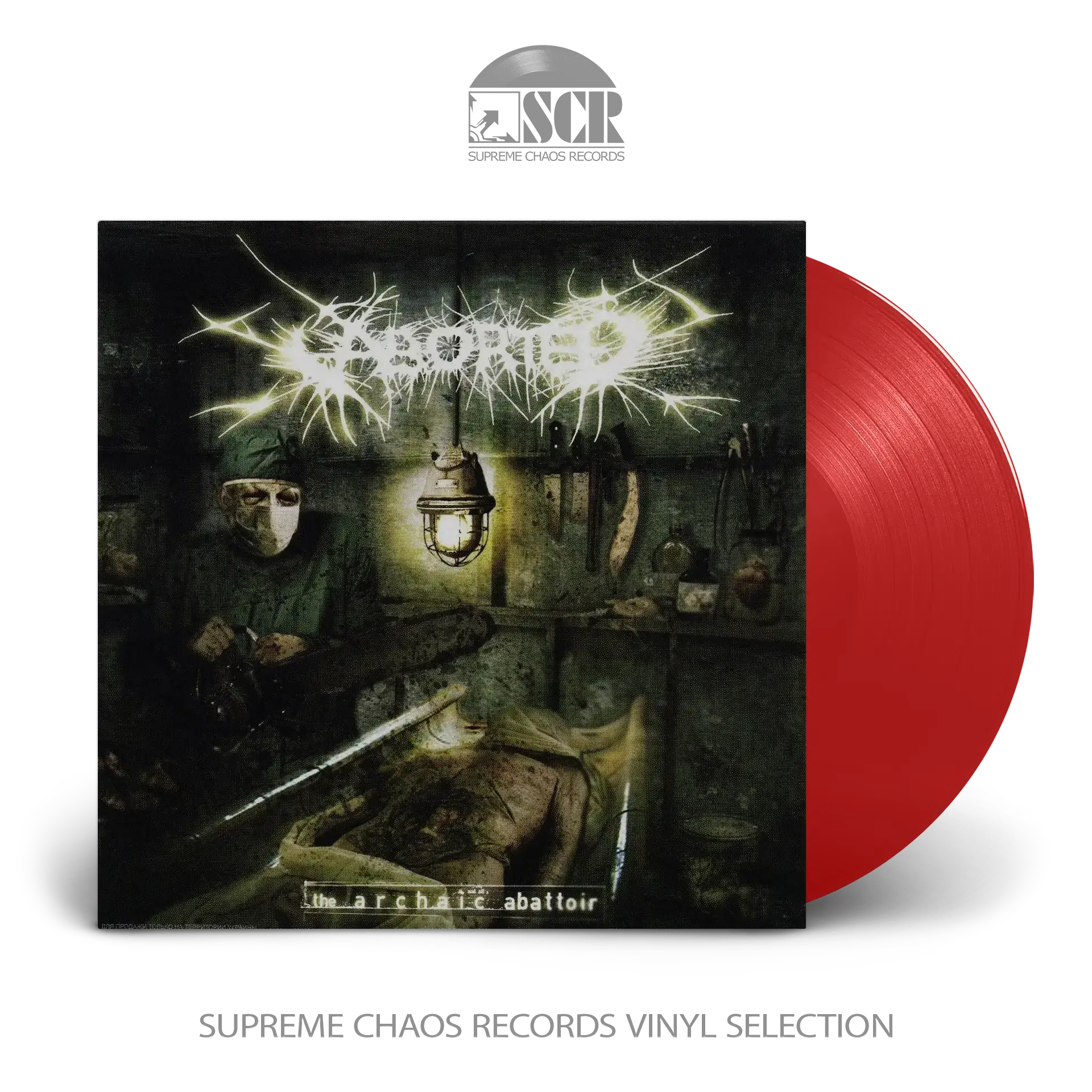 ABORTED · The Archaic Abattoir | TRANSPARENT RED LP (Death Metal Vinyl)