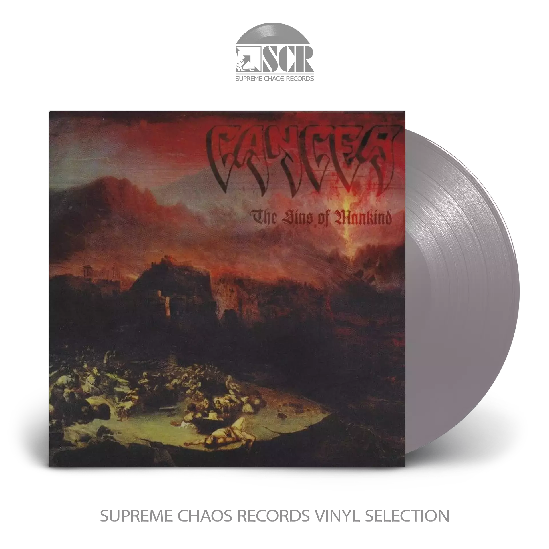 CANCER · The Sins Of Mankind | SILVER LP (Death Metal Vinyl)