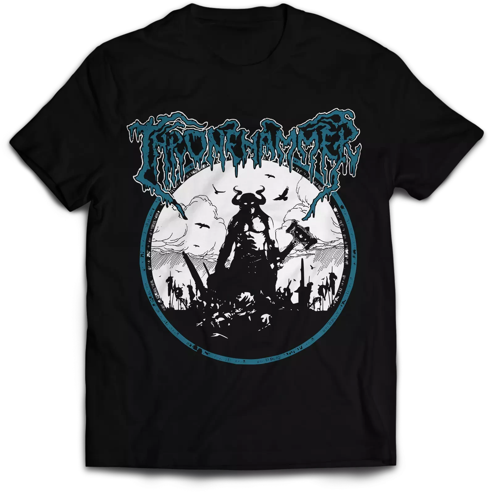 THRONEHAMMER · Usurper Barbarian | T-SHIRT (Doom Metal/Epic Metal/Death Metal Clothes)