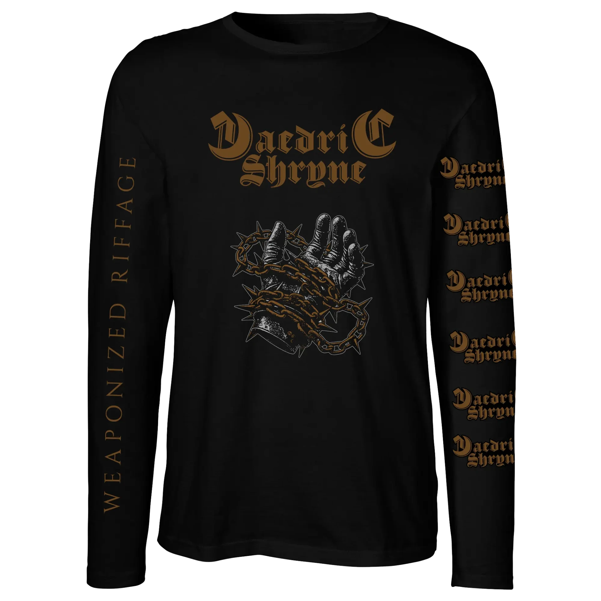DAEDRIC SHRYNE · Weaponized Riffage | LONGSLEEVE (Heavy Metal Clothes)
