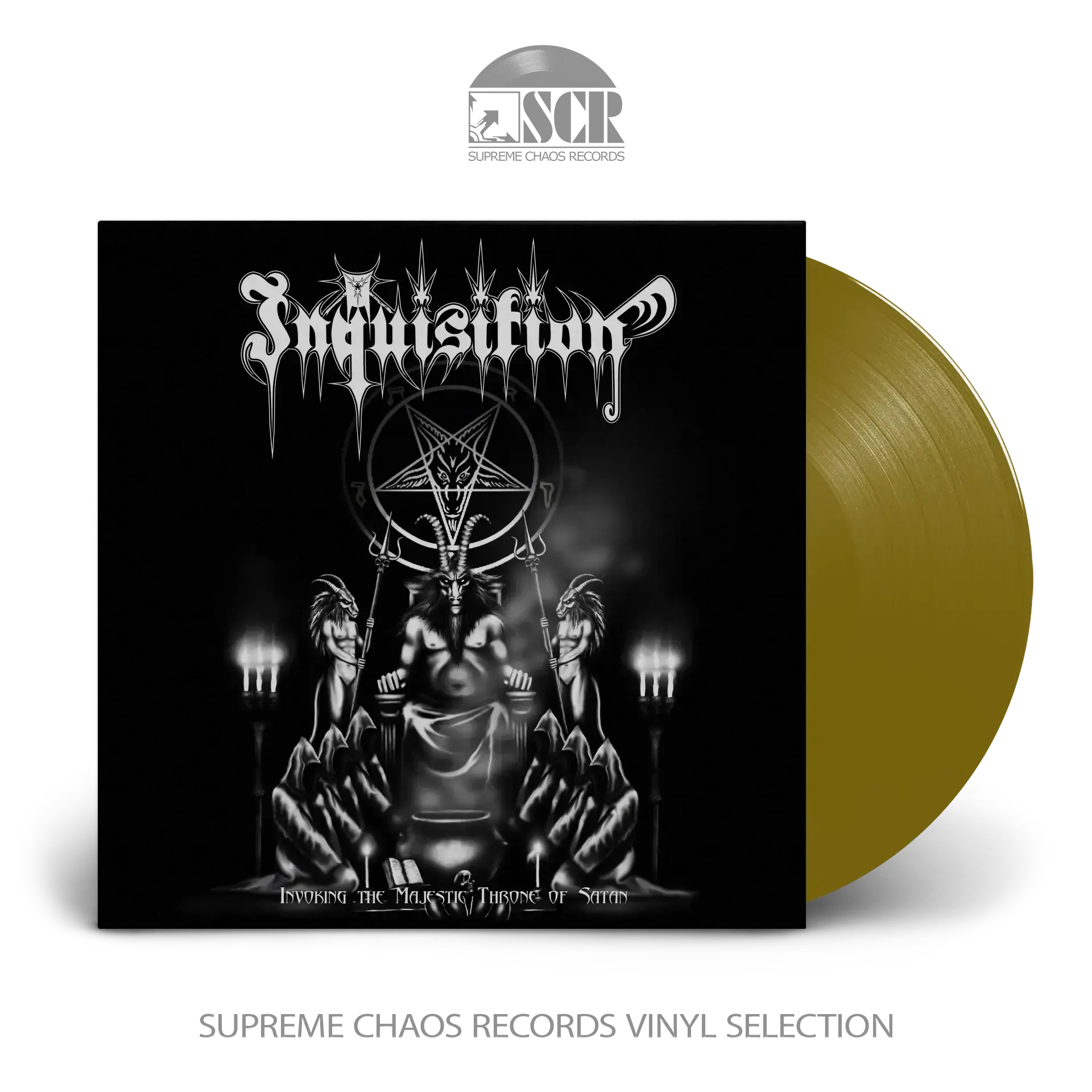 INQUISITION · Invoking the Majestic Throne of Satan | GOLD LP (Black Metal Vinyl)