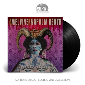 MELVINS/NAPALM DEATH · Savage Imperial Death March | BLACK LP (Sludge Metal/Grindcore Vinyl)