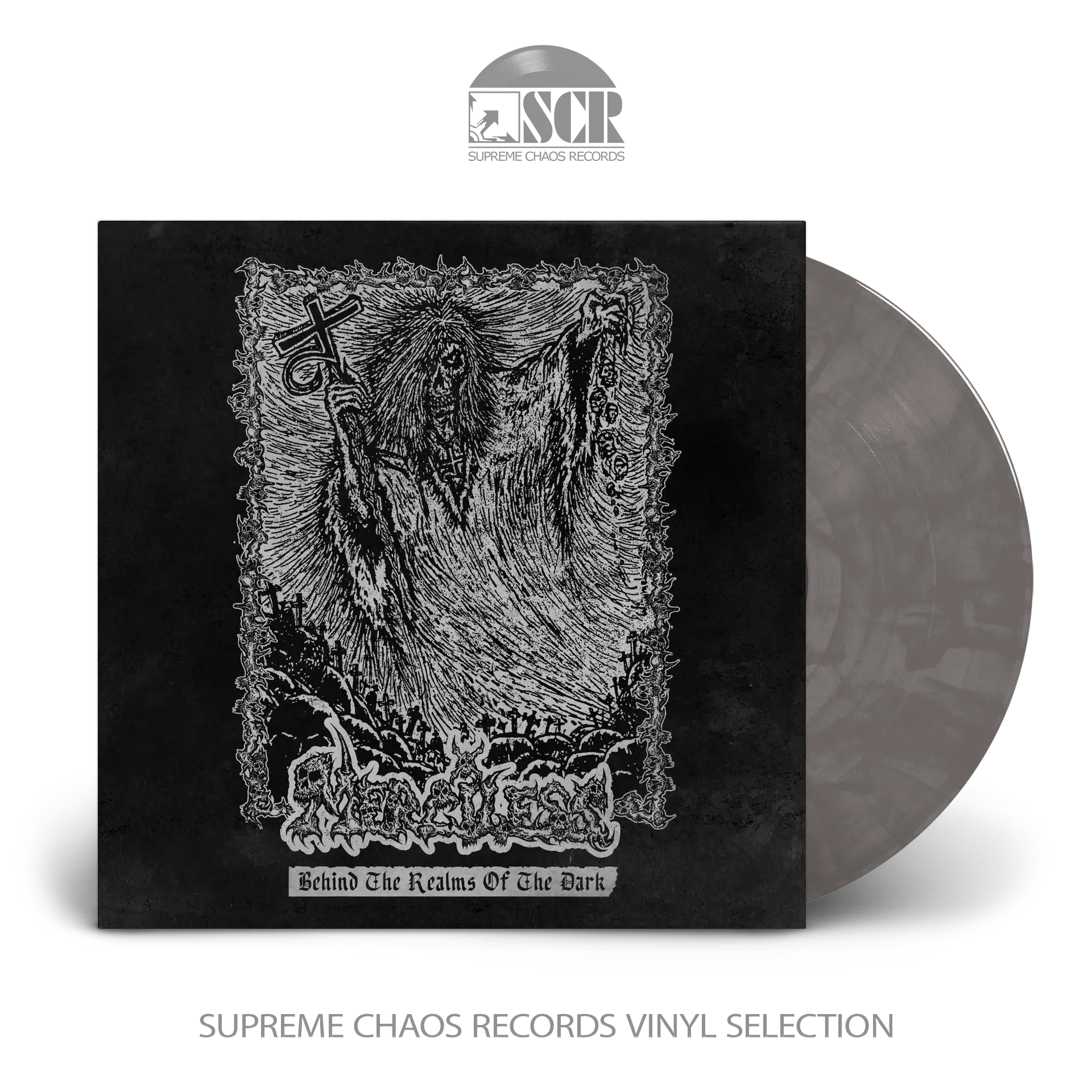 MERCILESS · Behind The Realms Of The Dark | CLEAR/BLACK LP (Death Metal Vinyl)